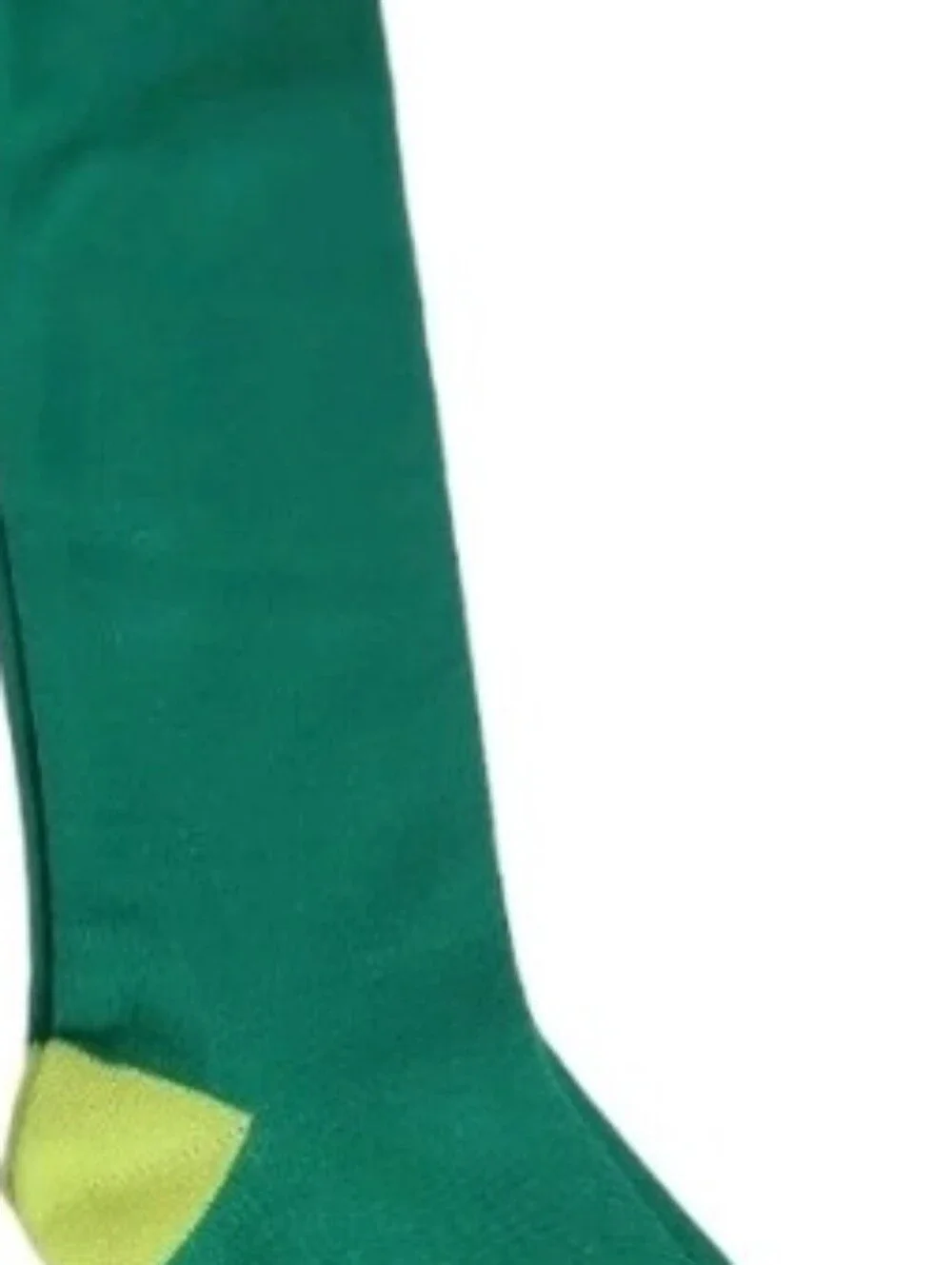 Green Shamrock Knee-High Socks Womens Green/Yellow New Tall Long